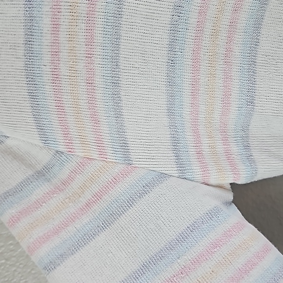 Surf Style | Women's Terry Stripes Raw Edges Gulf Shores Alabama Hoodie Sz L - Picture 4 of 11